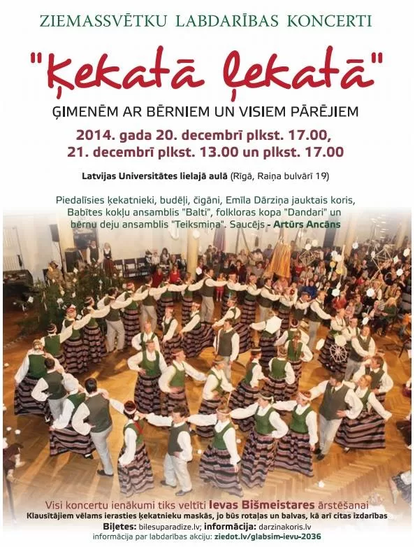 Ķekatā, ļekatā uzvedums 2014. gada decembrī