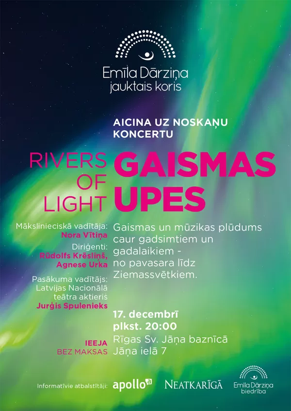 Koncerts "Gaismas upes", 2015. gada 17. decembrī 