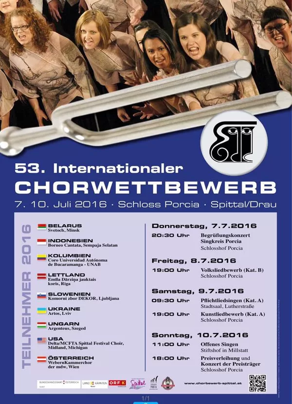 International Choir competition in Spittal, Austria